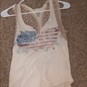 Free People american flag shirt